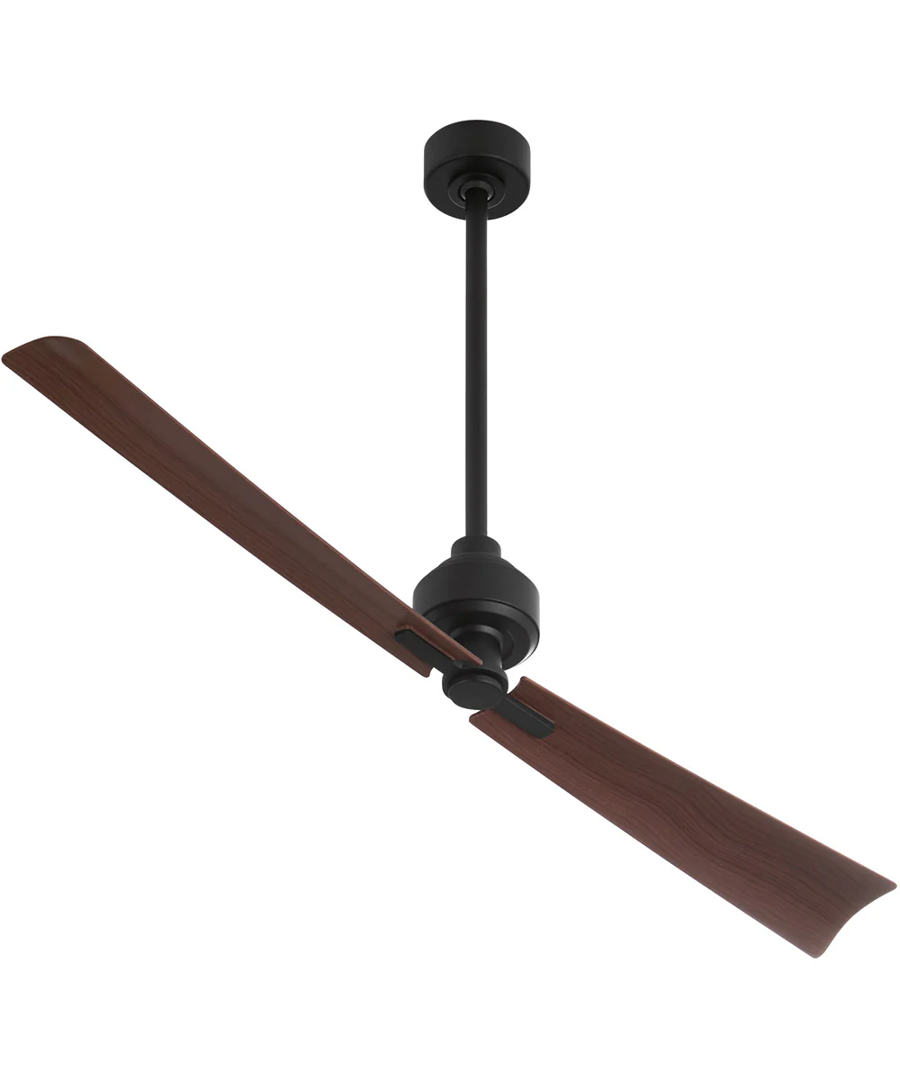56" Twain Patio Ceiling Fan Matte Black
