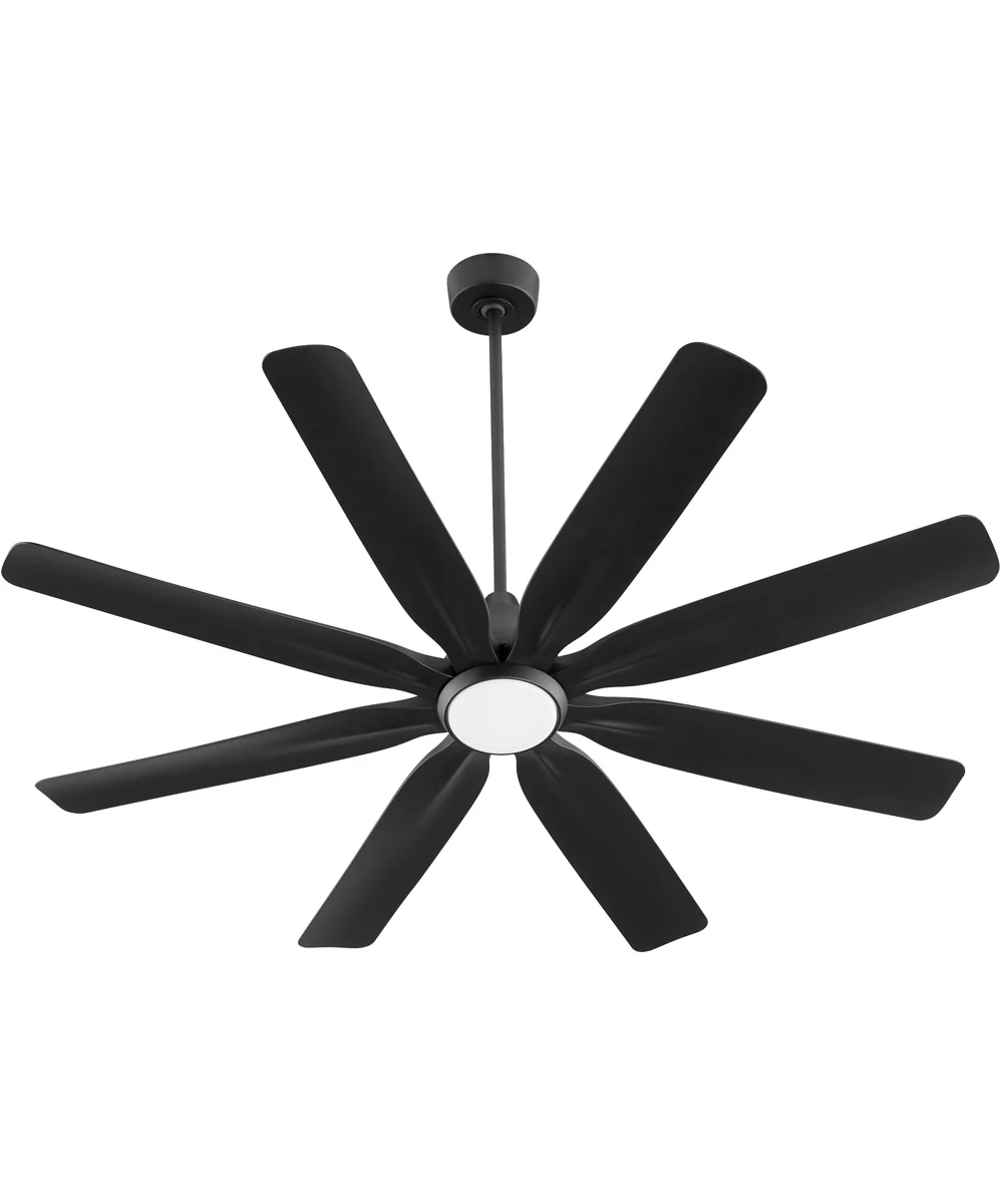 60" Rosales 1-light LED Patio Ceiling Fan Matte Black - Image 2