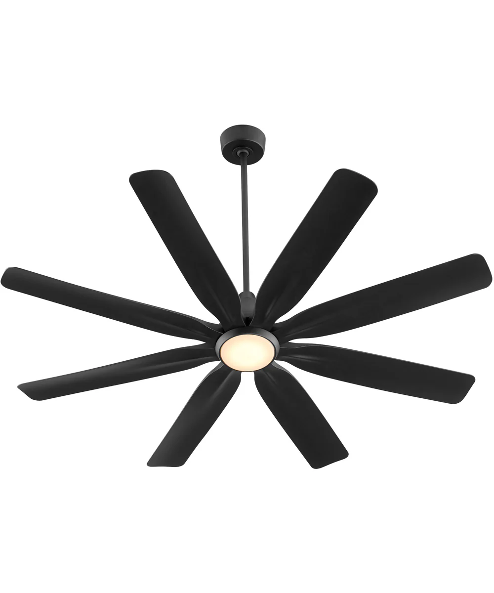 60" Rosales 1-light LED Patio Ceiling Fan Matte Black - Image 3
