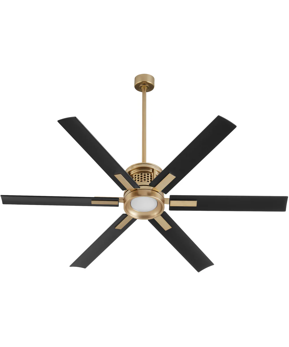 65" Zeus Patio Ceiling Fan Aged Brass - Image 2