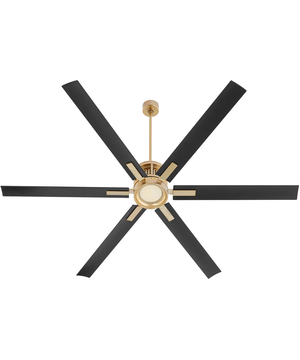 80" Zeus Patio Ceiling Fan Aged Brass - Image 3