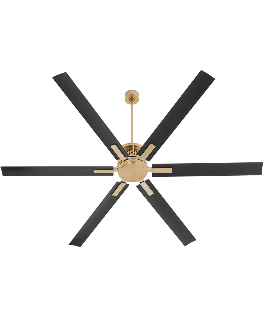 80" Zeus Patio Ceiling Fan Aged Brass - Image 4