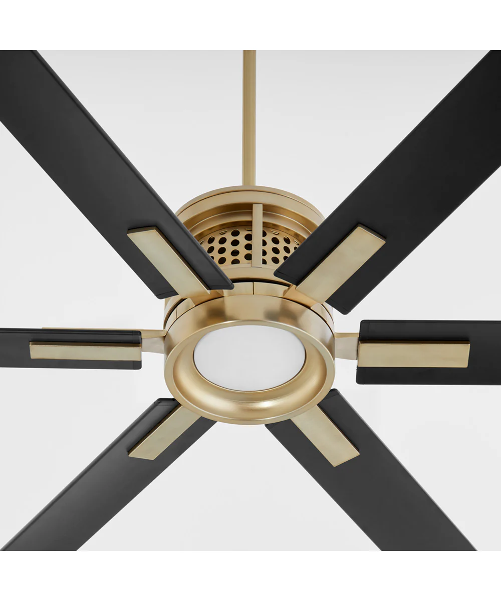 80" Zeus Patio Ceiling Fan Aged Brass - Image 6