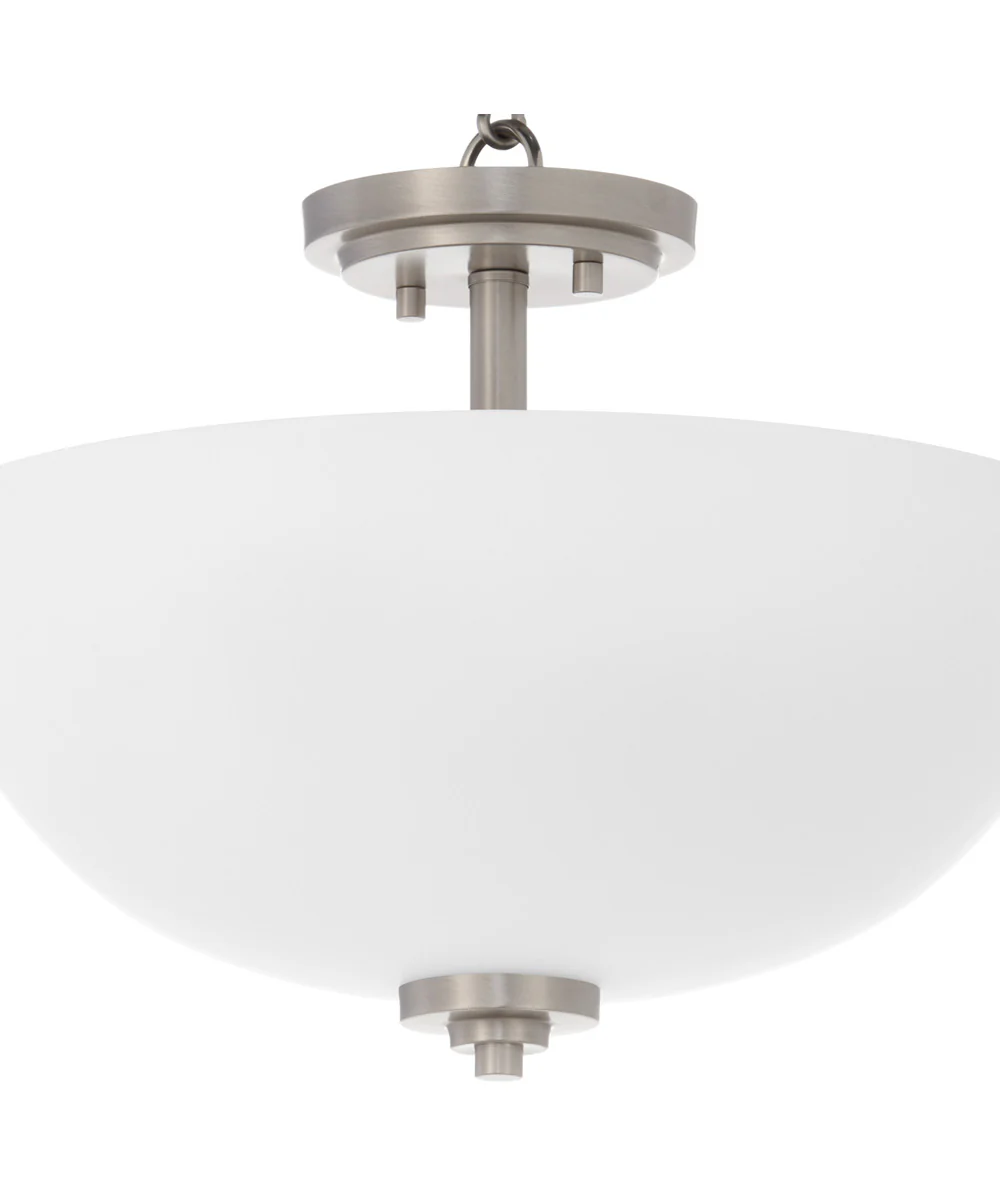 Adams 3-light Dual Mount Light Fixture Satin Nickel - Image 3