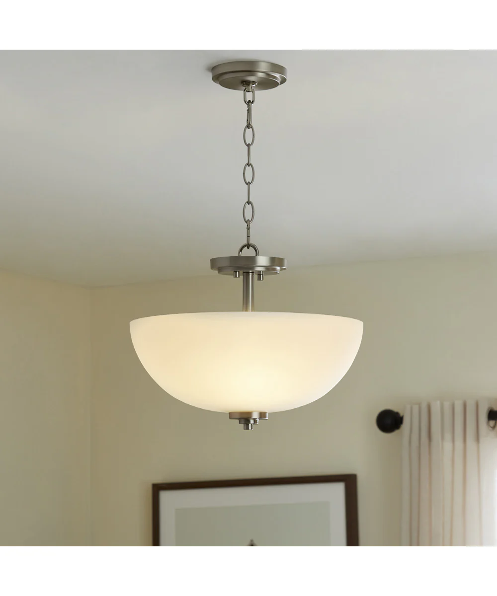 Adams 3-light Dual Mount Light Fixture Satin Nickel - Image 5