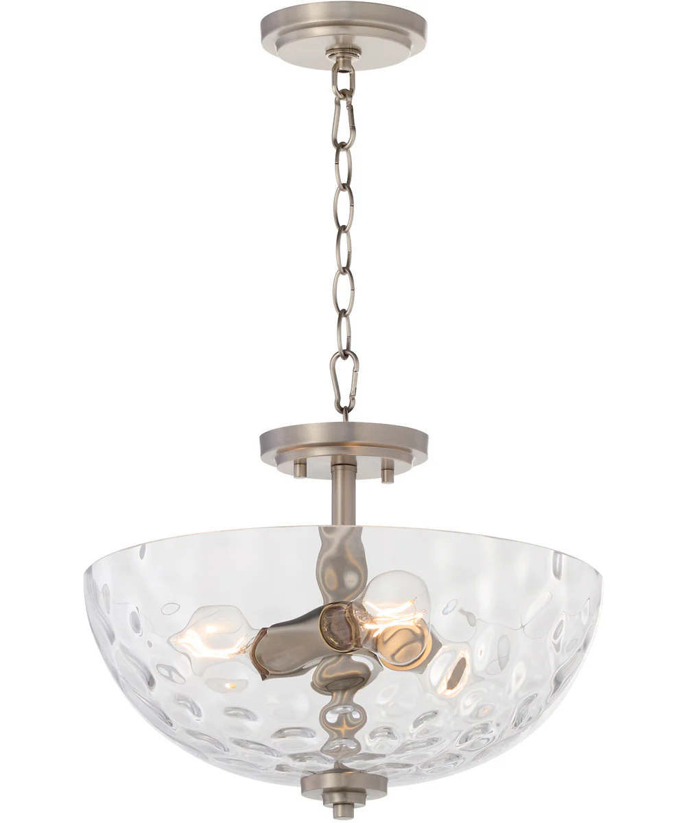 Adams 3-light Dual Mount Light Fixture Satin Nickel - Image 2