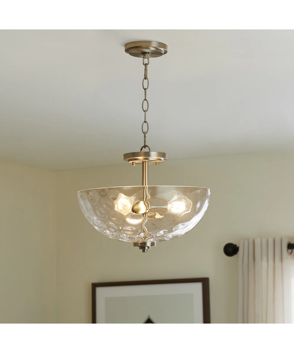 Adams 3-light Dual Mount Light Fixture Satin Nickel - Image 5