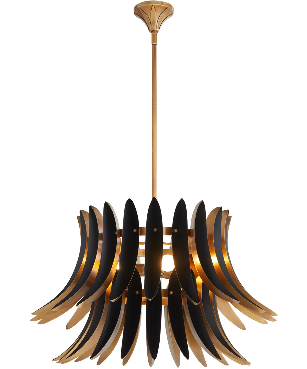 Aldridge 3-light Pendant Brushed Brass|Matte Black - Image 2