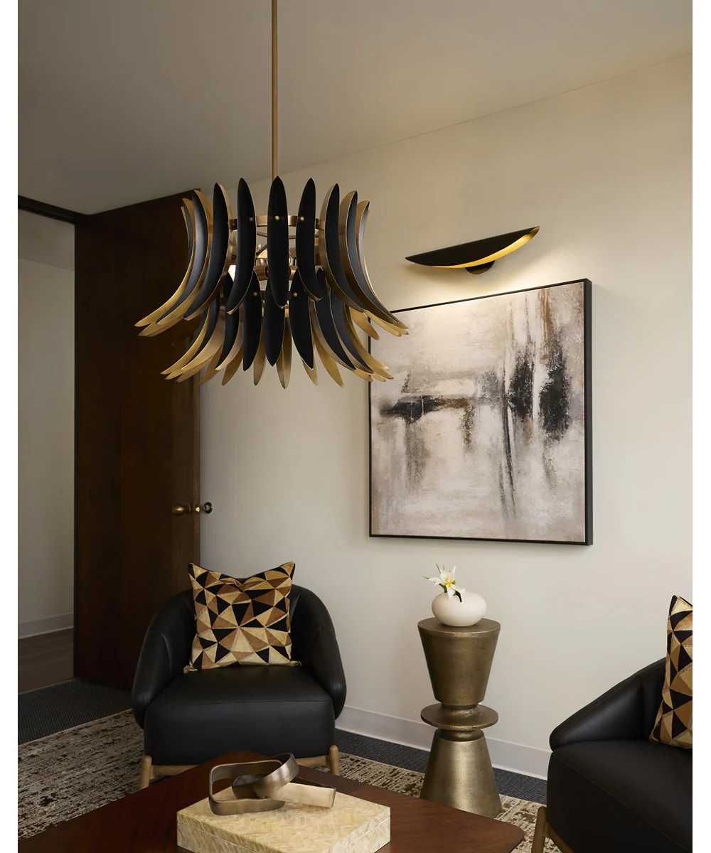 Aldridge 3-light Pendant Brushed Brass|Matte Black - Image 6