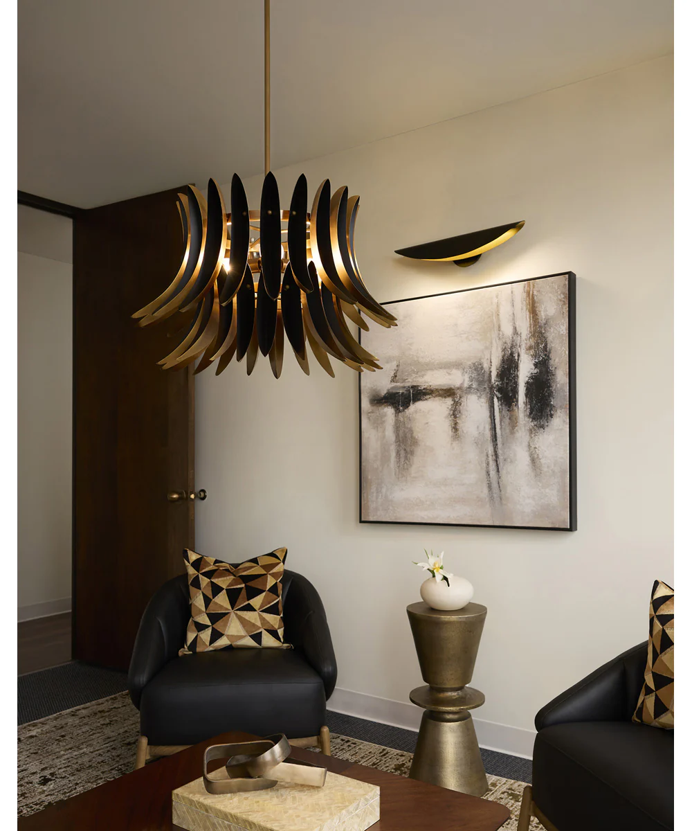 Aldridge 3-light Pendant Brushed Brass|Matte Black - Image 7