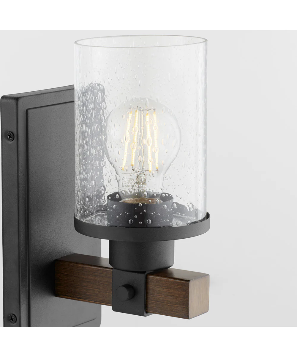 Alpine 1-light Wall Mount Light Fixture Textured Black Walnut - Image 3