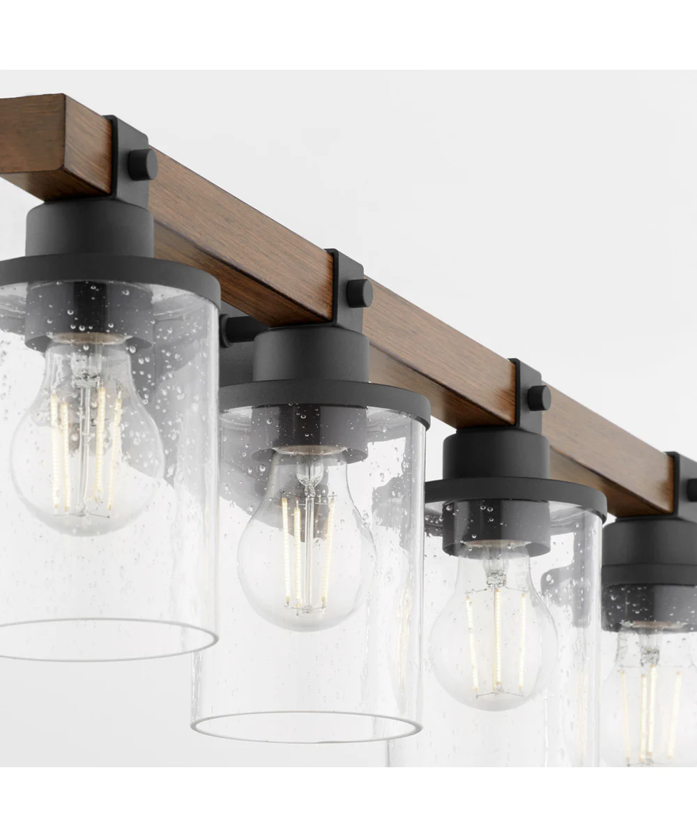 Alpine 4-light Bath Vanity Light Textured Black Walnut - Image 3