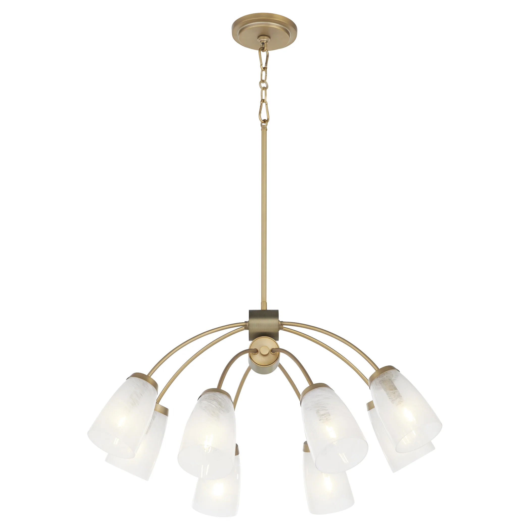 Arpeggio 8-light Chandelier Aged Brass - Image 2