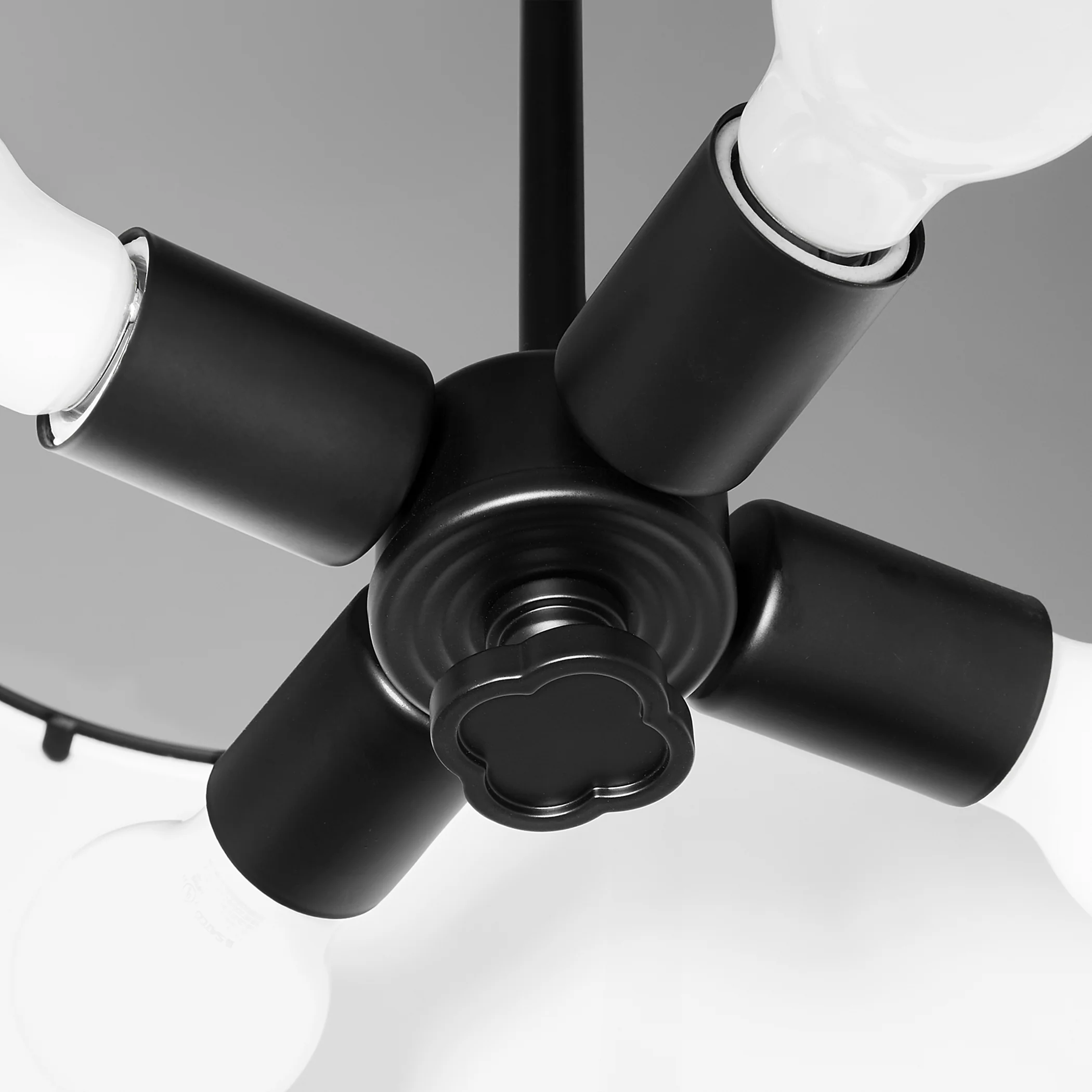 Belinder 4-light Pendant Matte Black - Image 6