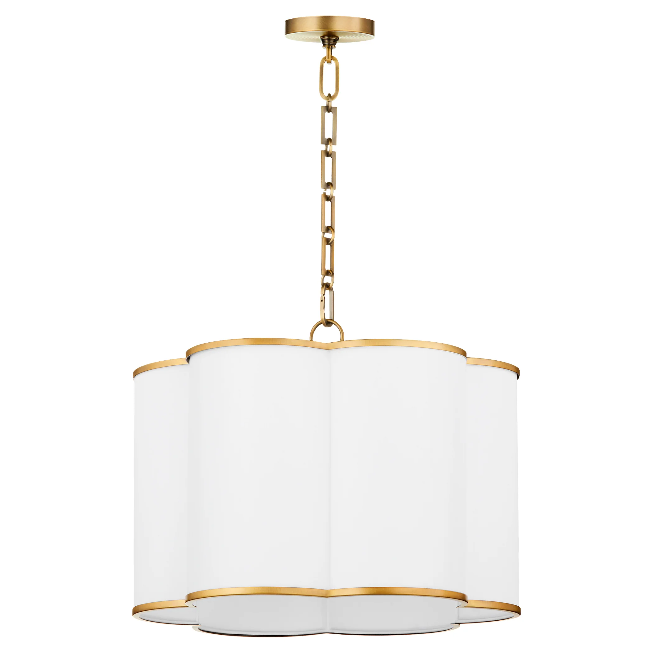 Belinder 4-light Pendant Non-Lacquered Brass