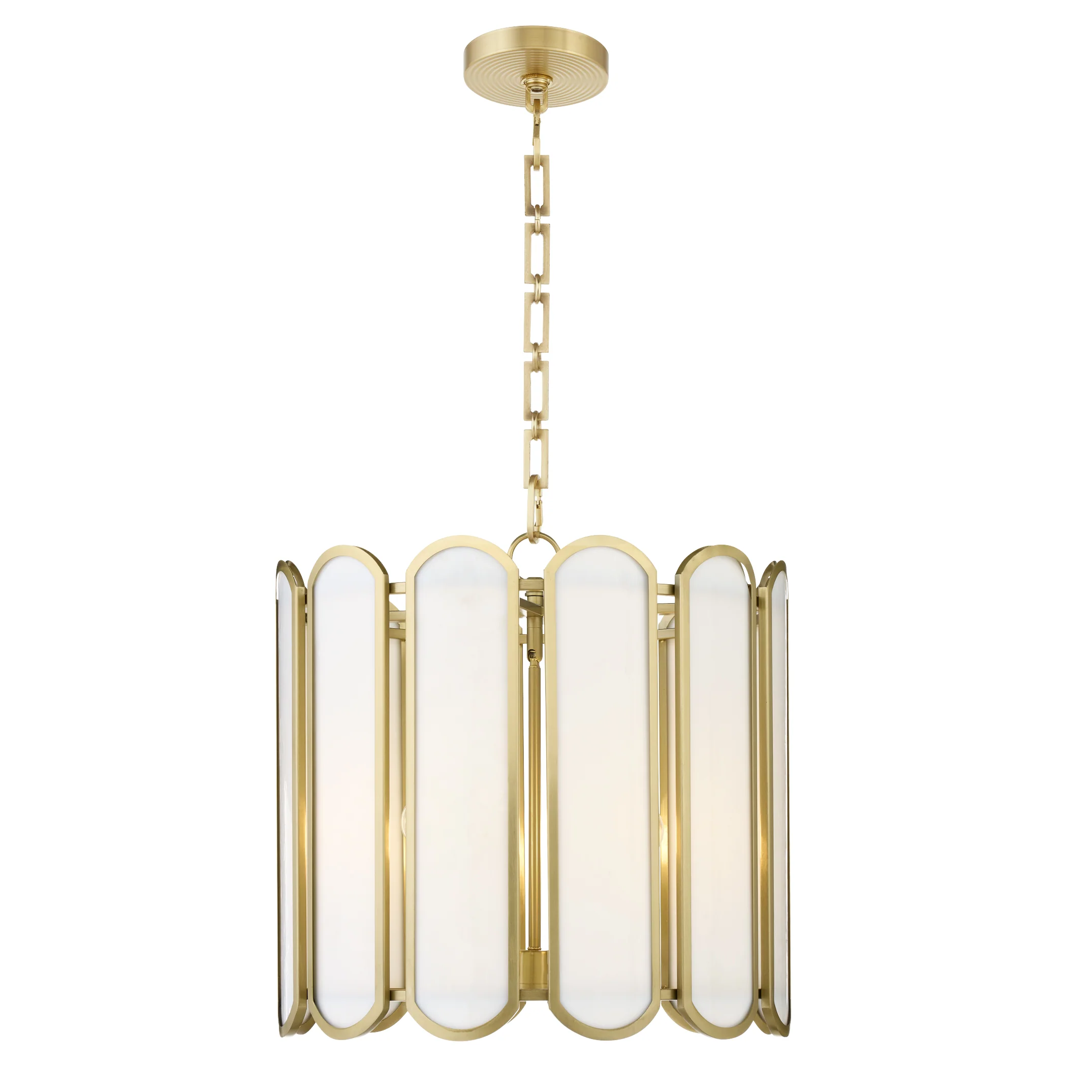 Belleview 4-light Pendant Aged Brass - Image 2