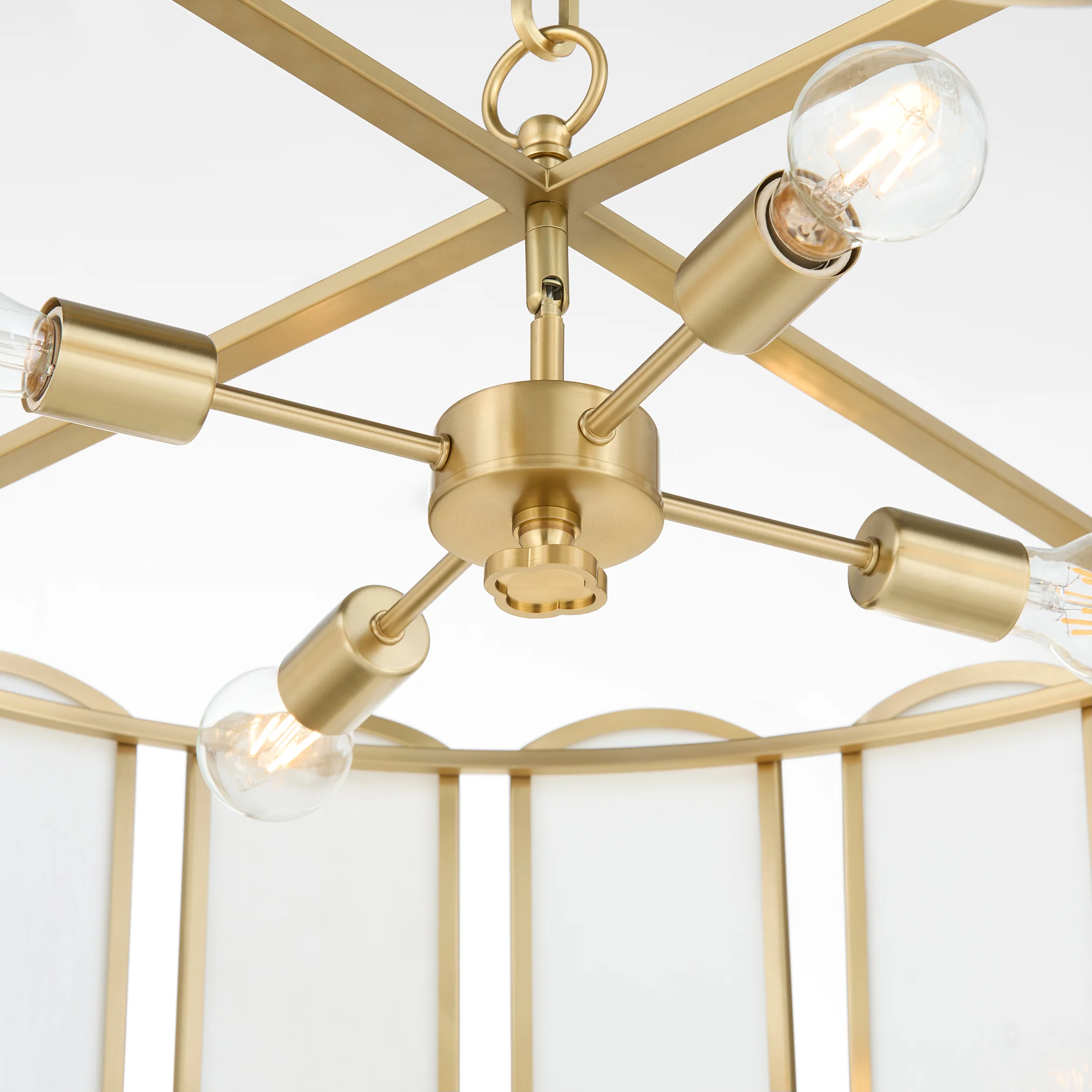 Belleview 4-light Pendant Aged Brass - Image 6