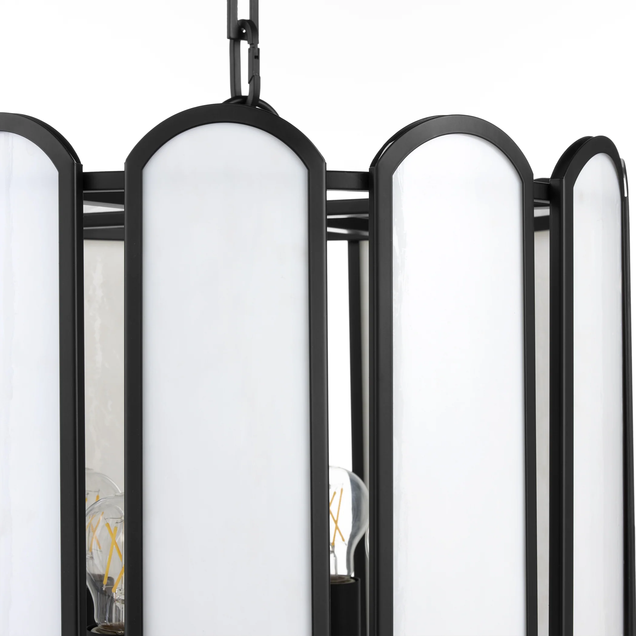 Belleview 4-light Pendant Matte Black - Image 3
