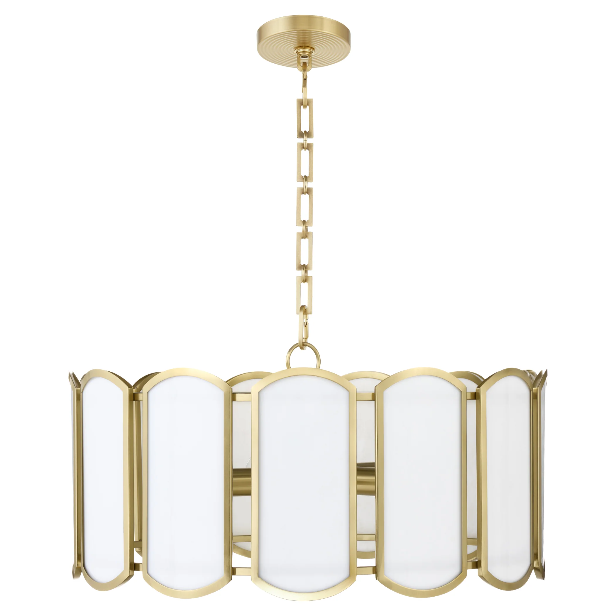Belleview 5-light Pendant Aged Brass