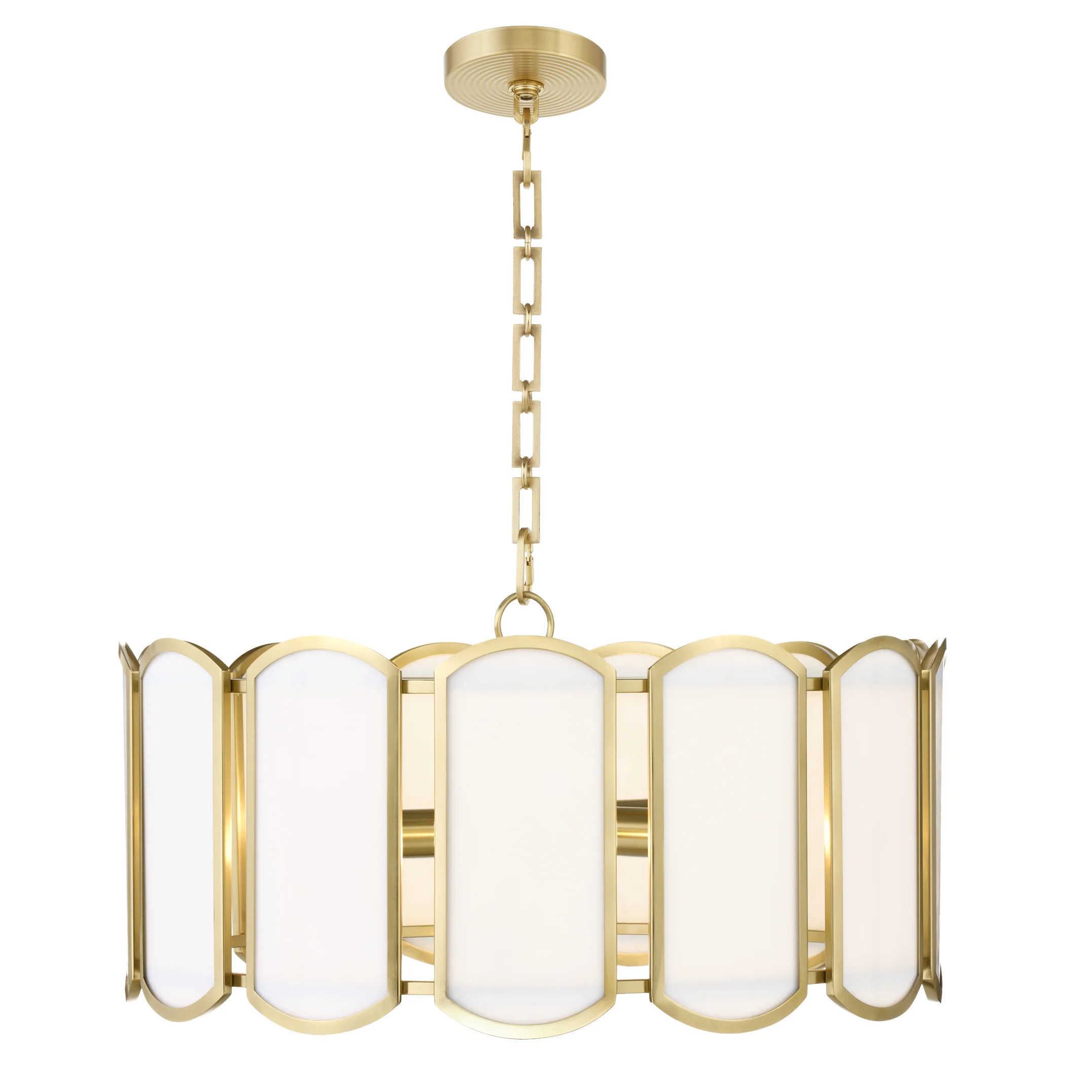 Belleview 5-light Pendant Aged Brass - Image 2