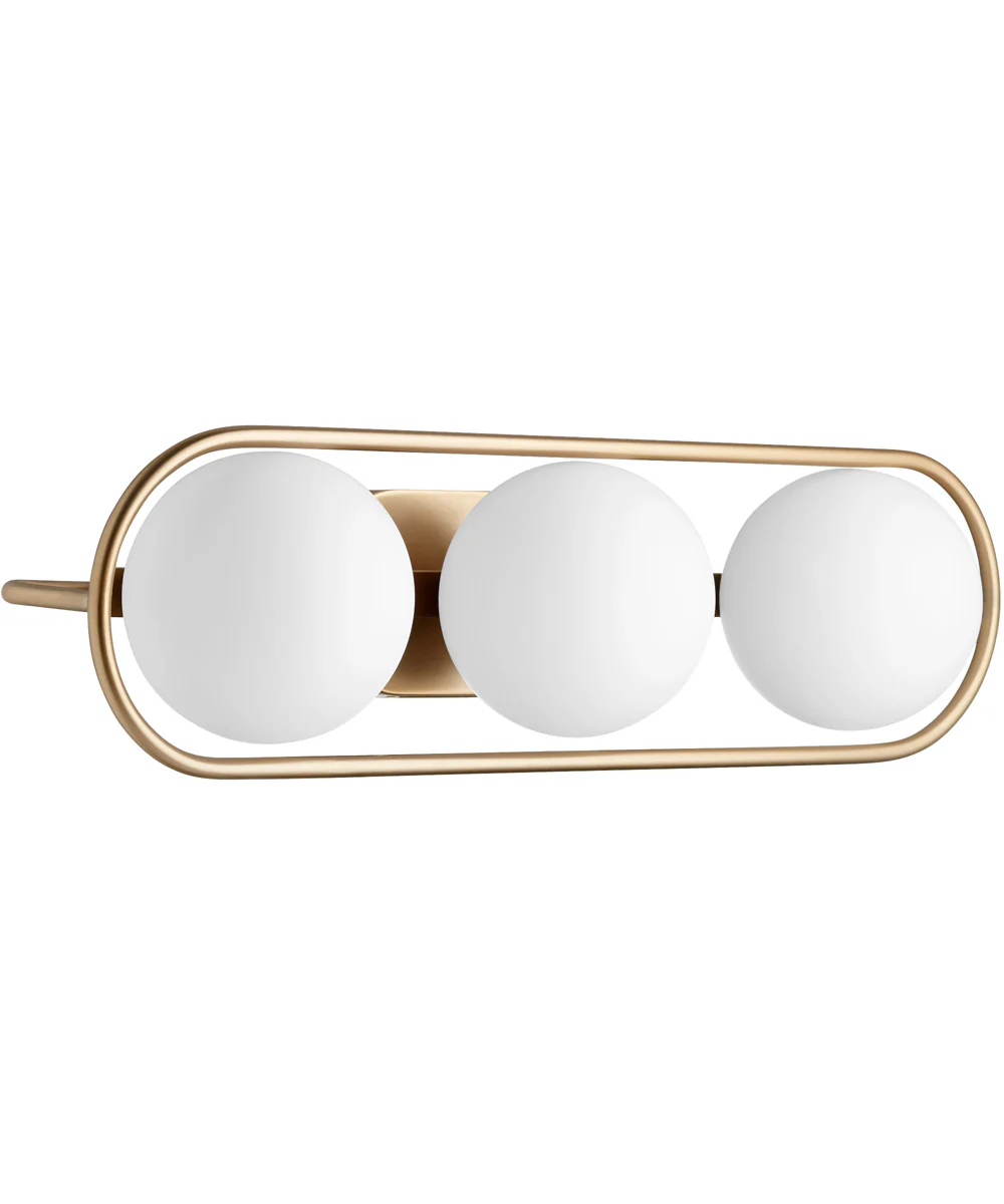 Belmont 3-light Bath Vanity Light Aged Brass