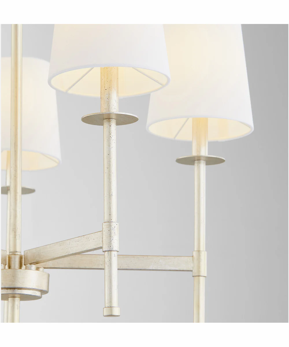 Belshaw 5-light Chandelier Aged Silver Leaf - Image 3