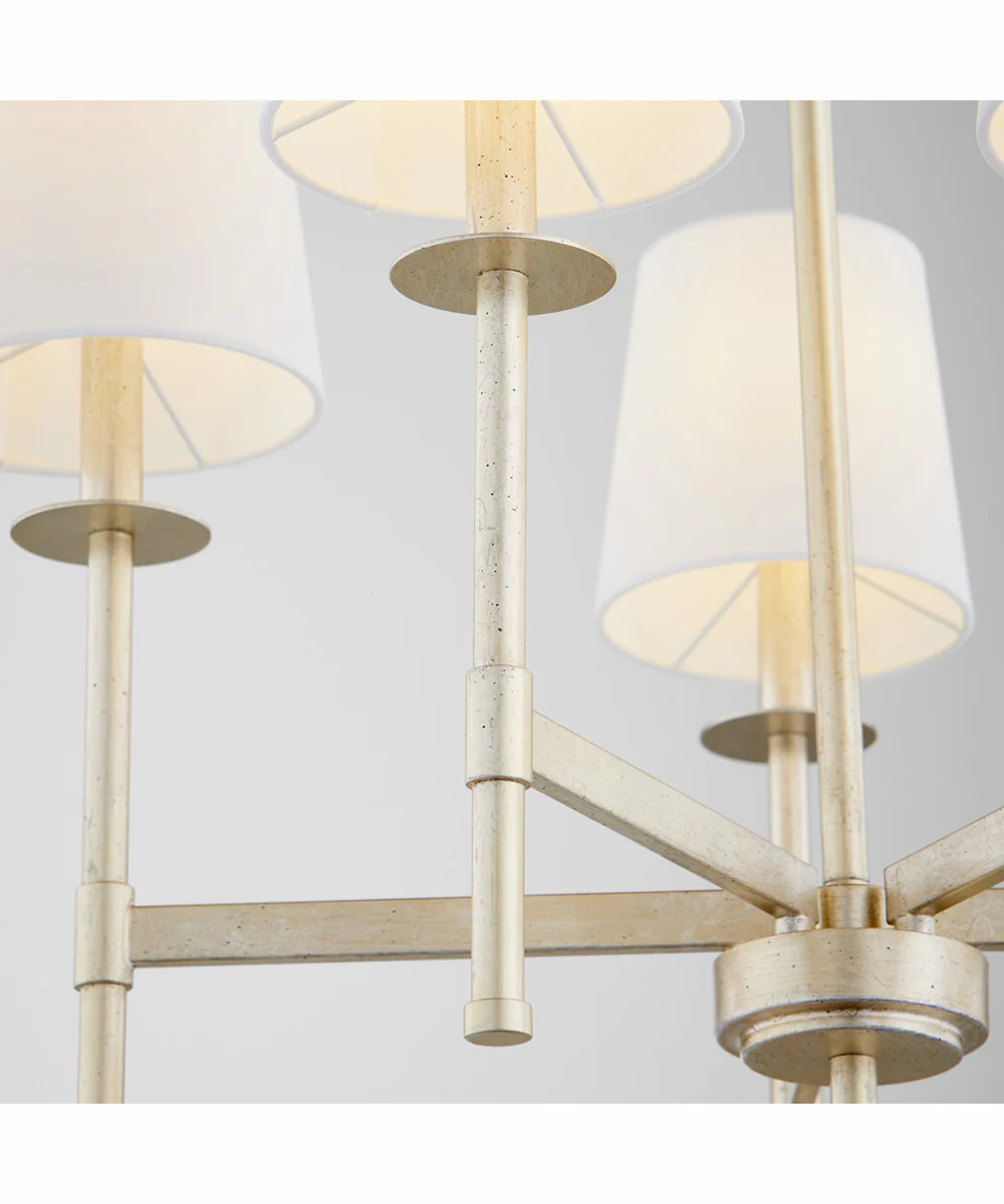 Belshaw 5-light Chandelier Aged Silver Leaf - Image 4