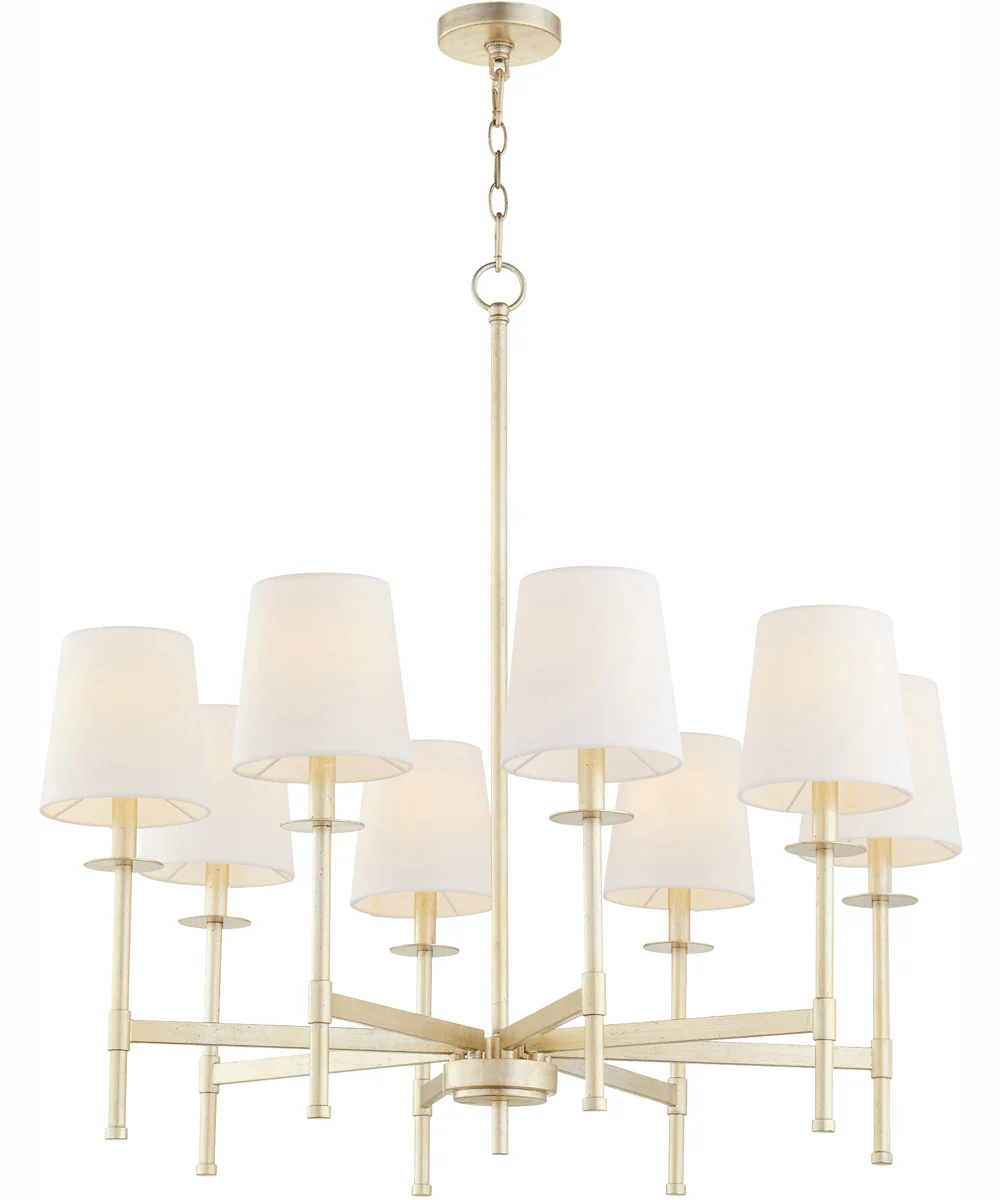 Belshaw 8-light Chandelier Aged Silver Leaf - Image 2