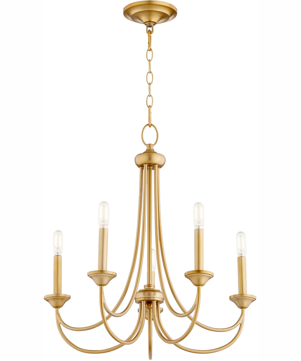 Brooks 5-light Chandelier Aged Brass - Image 2