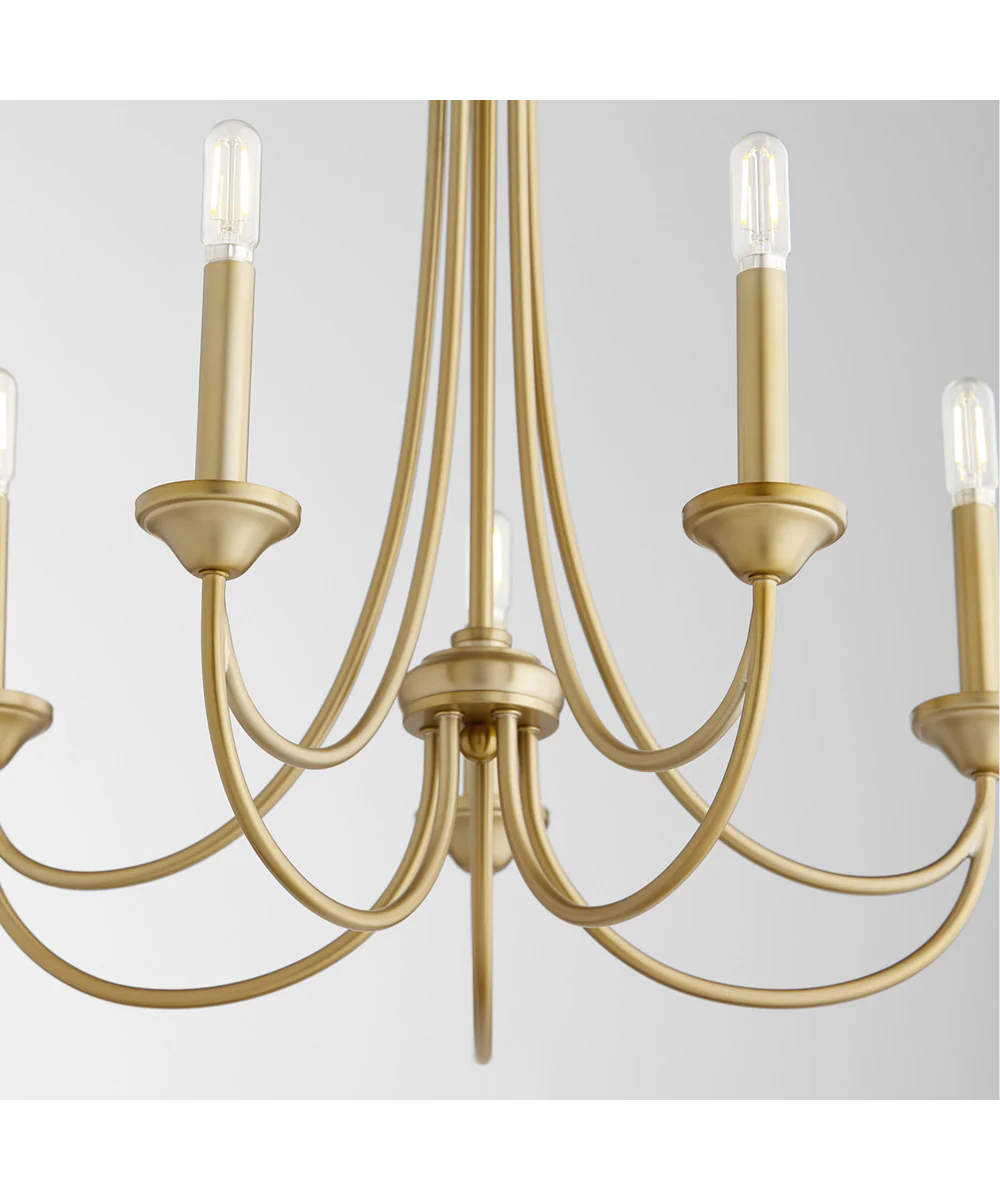 Brooks 5-light Chandelier Aged Brass - Image 4