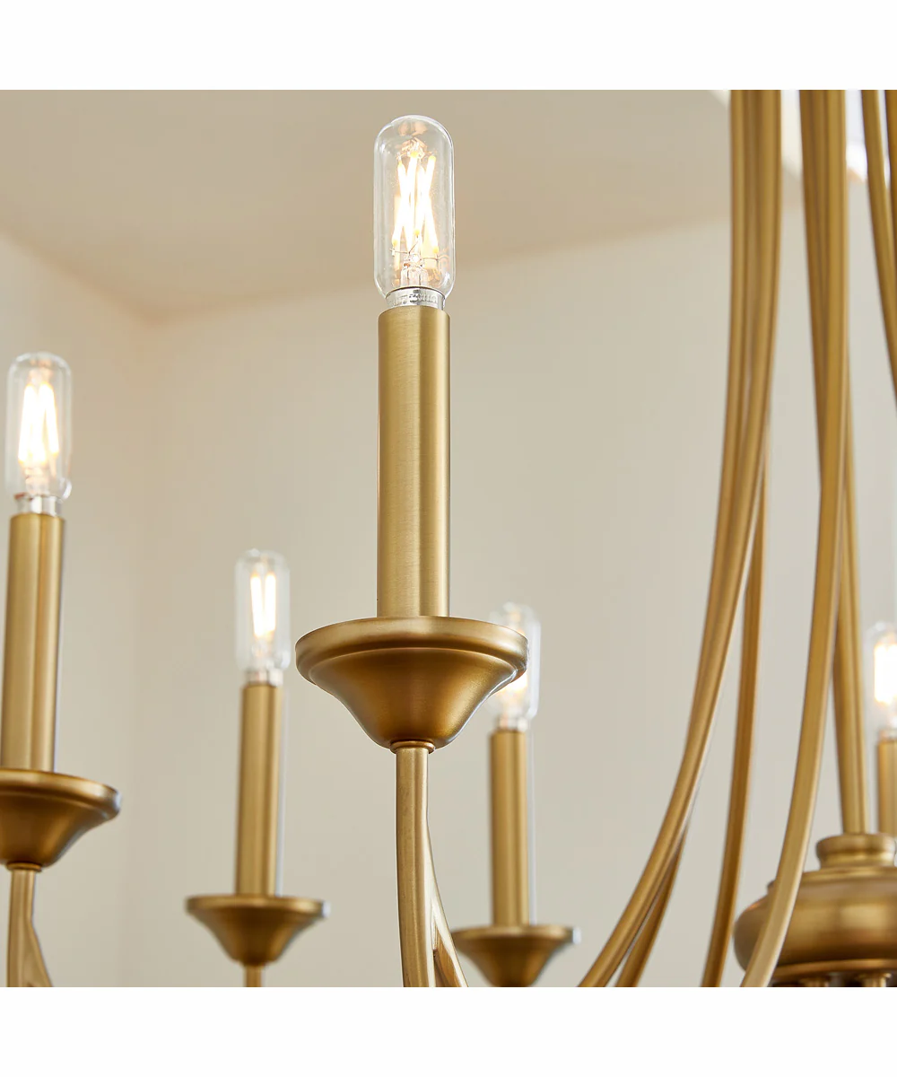 Brooks 8-light Chandelier Aged Brass - Image 6