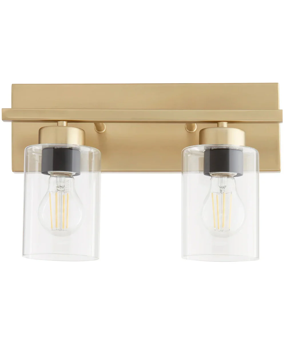 Carter 2-light Bath Vanity Light Aged Brass - Image 4
