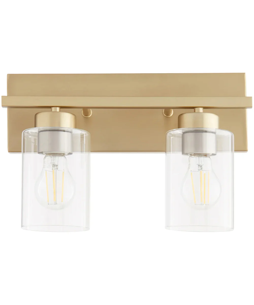 Carter 2-light Bath Vanity Light Aged Brass - Image 7