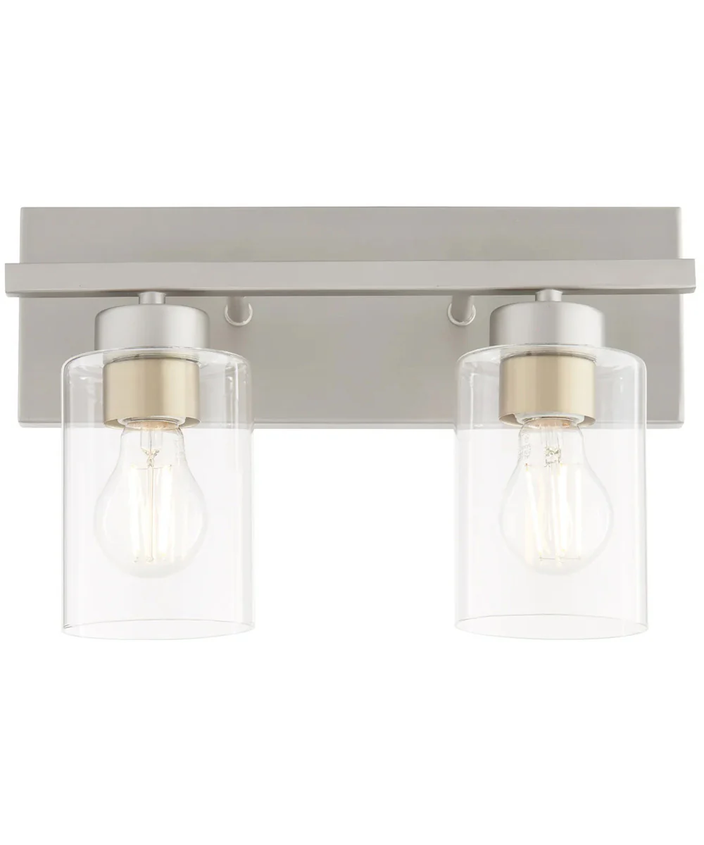 Carter 2-light Bath Vanity Light Satin Nickel - Image 7