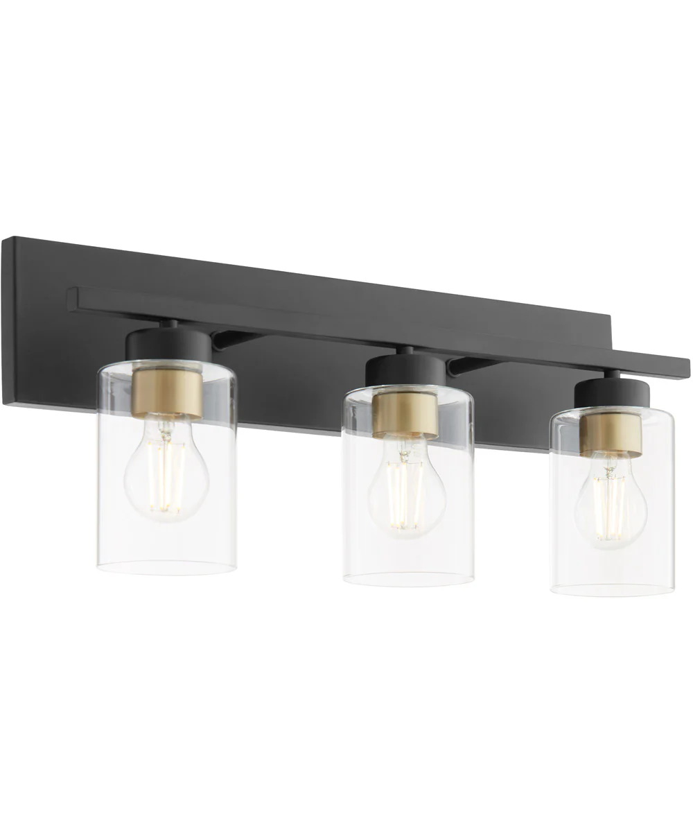 Carter 3-light Bath Vanity Light Matte Black - Image 8