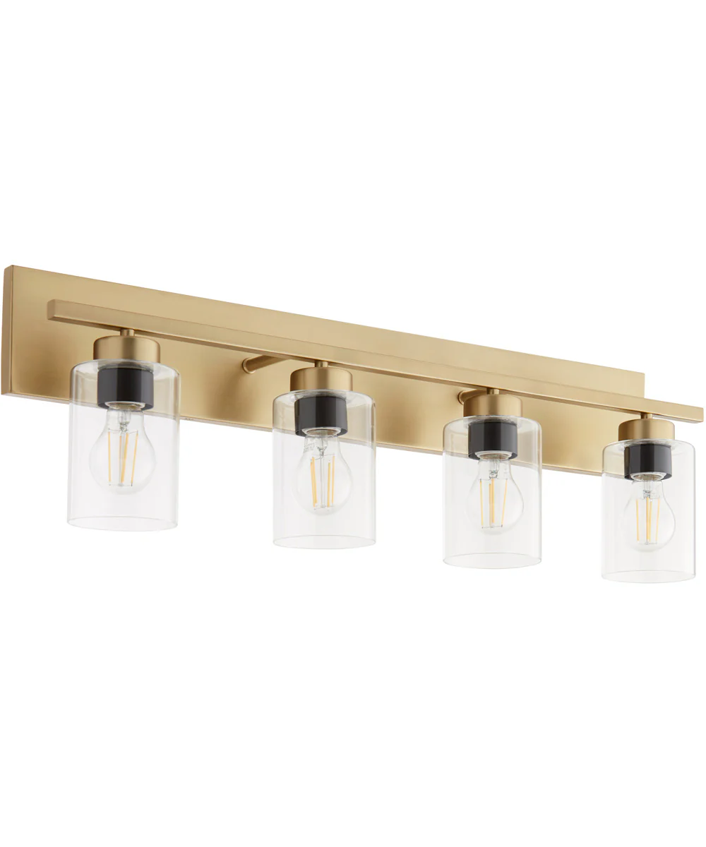 Carter 4-light Bath Vanity Light Aged Brass - Image 7