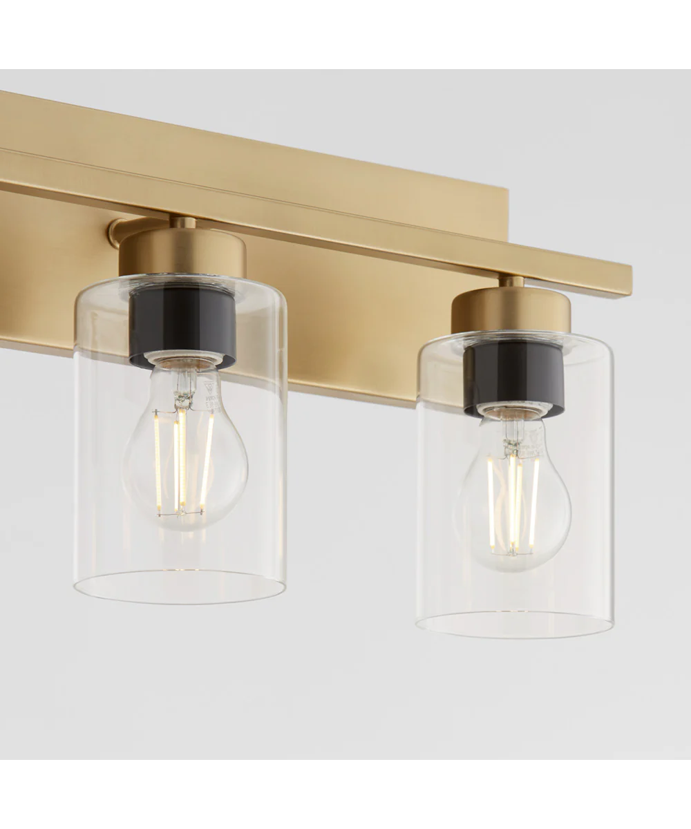 Carter 4-light Bath Vanity Light Aged Brass - Image 9