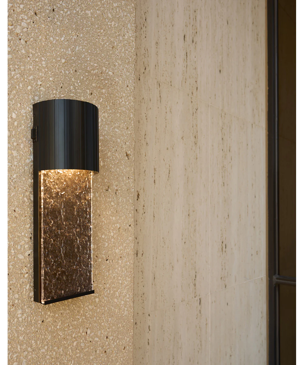 Cascata Outdoor Wall Sconce Wall Mount Light Fixture Black|Aged Copper - Image 6