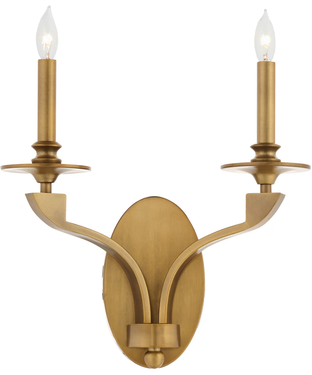 Chantelle 2-light Sconce Brushed Brass - Image 2