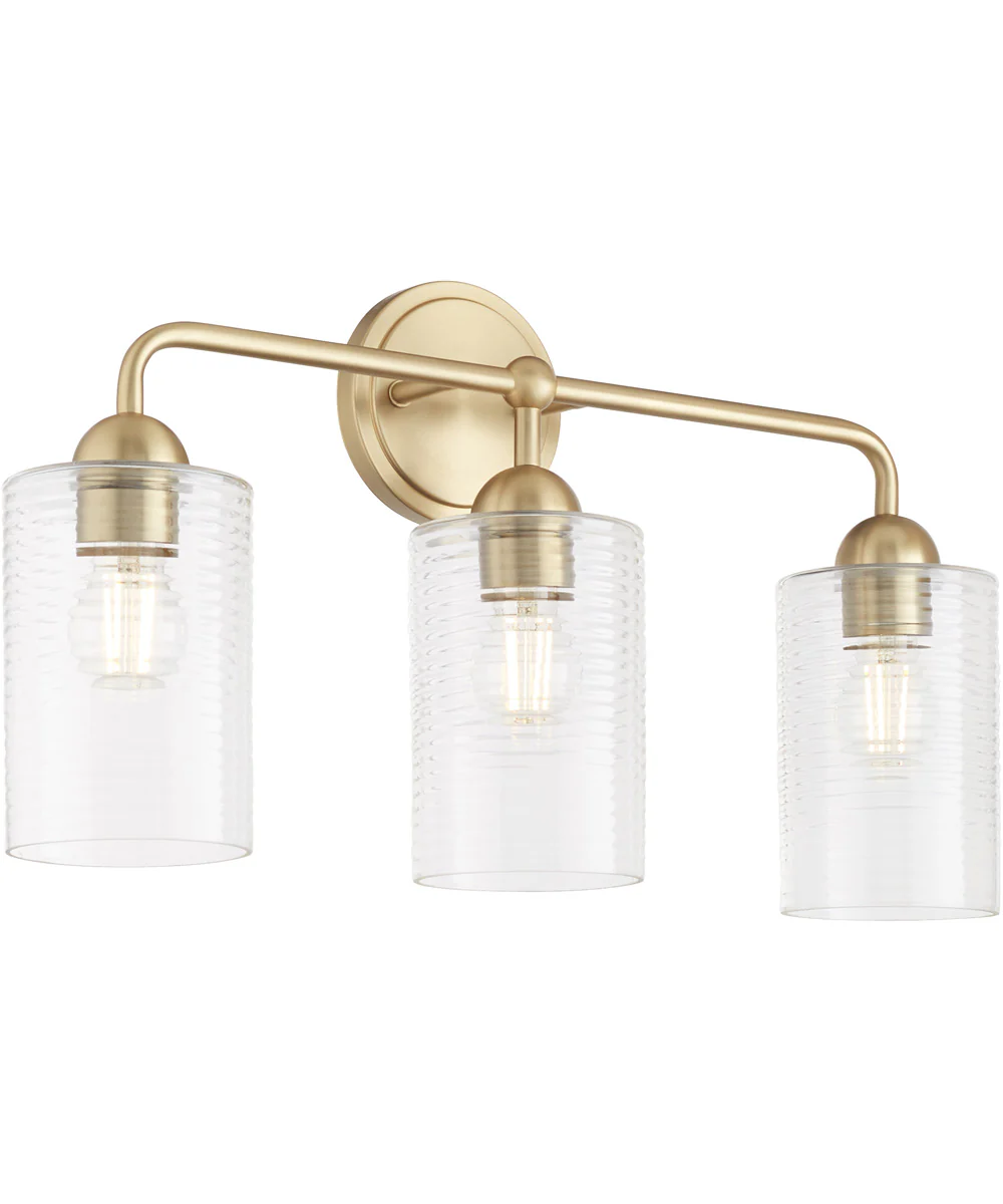 Tamara Day's Charlotte 3-light Bath Vanity Light Aged Brass - Image 3