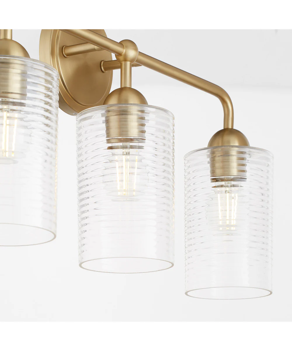 Tamara Day's Charlotte 3-light Bath Vanity Light Aged Brass - Image 4