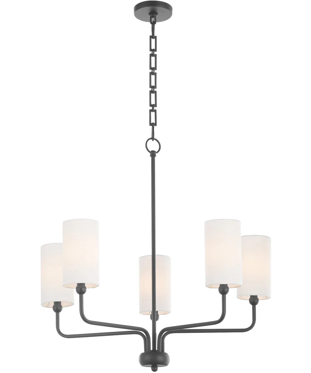 Tamara Day's Charlotte 5-light Chandelier Matte Black - Image 3