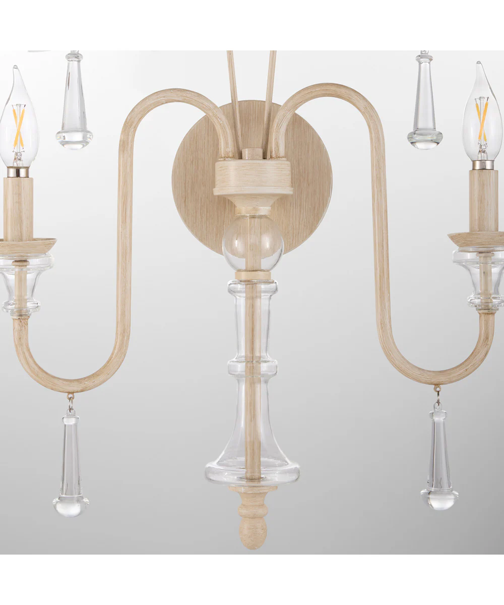 Clasica 2-light Sconce Washed Oak - Image 3