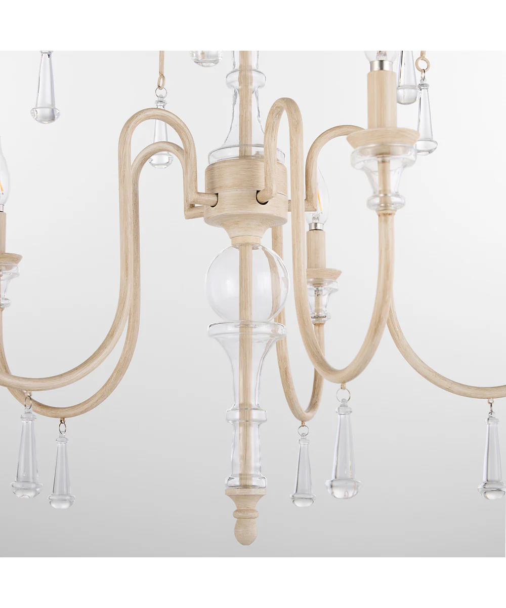 Clasica 5-light Chandelier Washed Oak - Image 4
