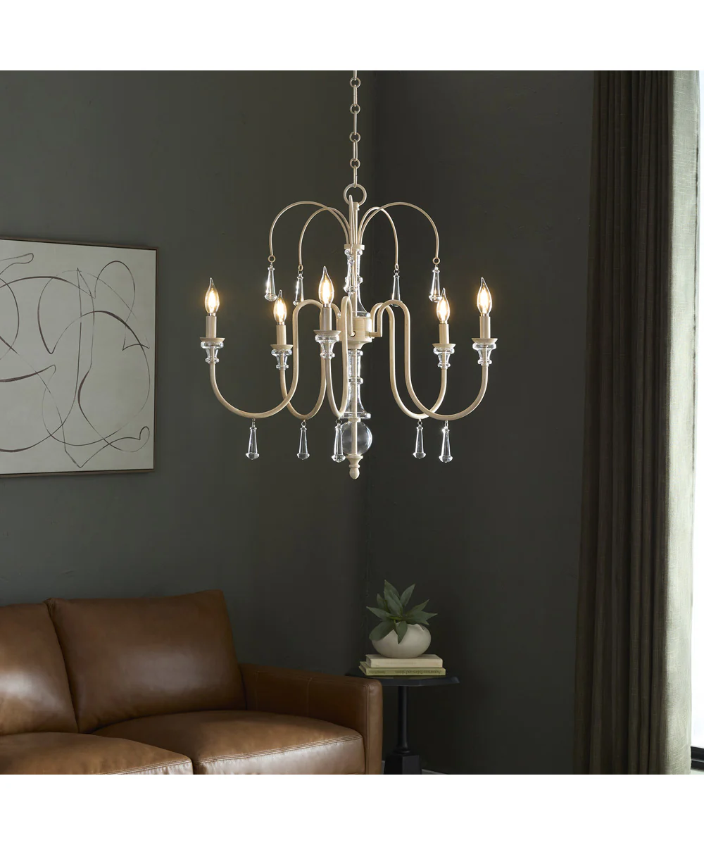 Clasica 5-light Chandelier Washed Oak - Image 5