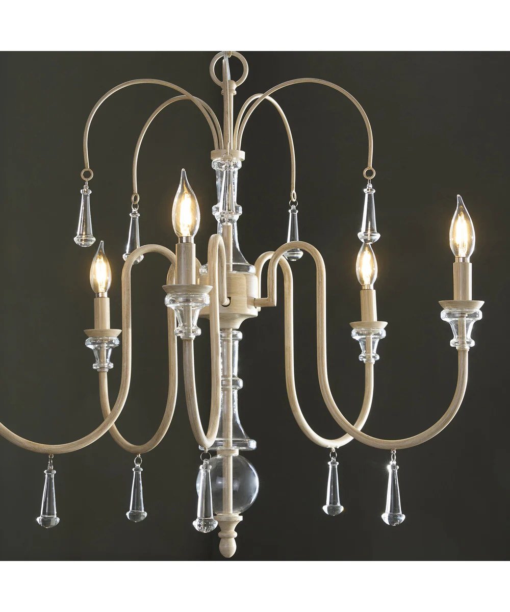 Clasica 5-light Chandelier Washed Oak - Image 6