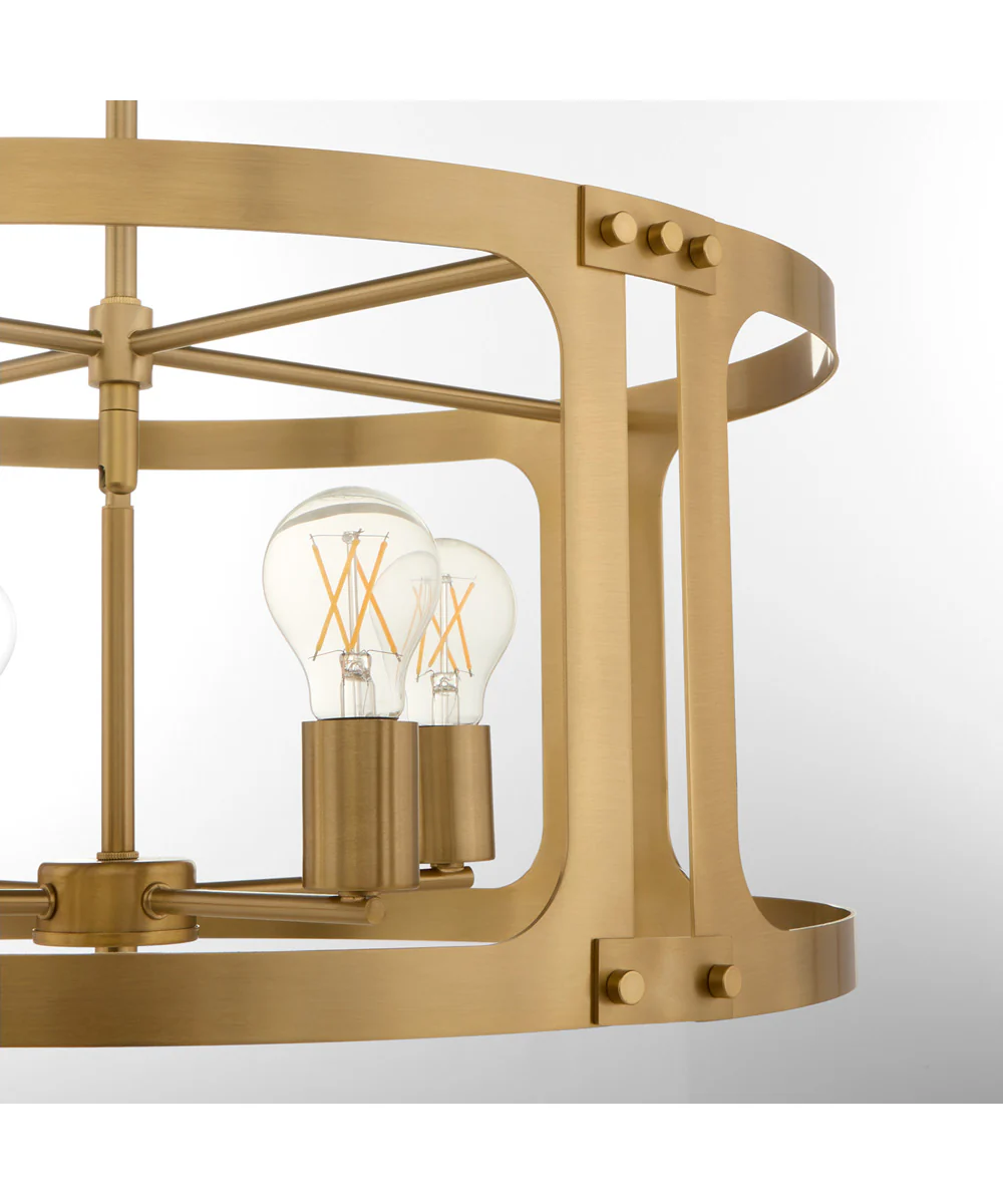 Colburn Pendant Brushed Brass - Image 3
