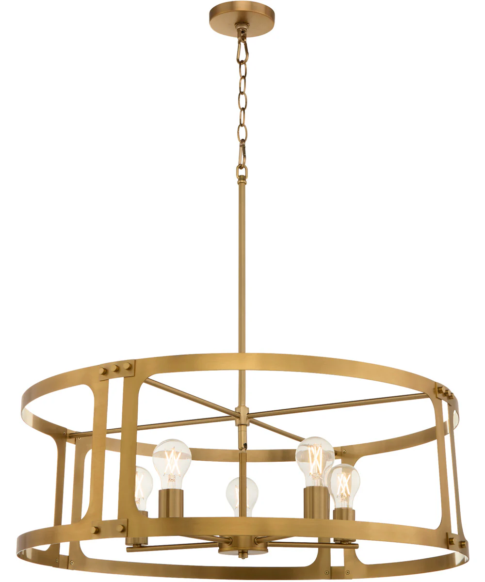 Colburn Pendant Brushed Brass - Image 2