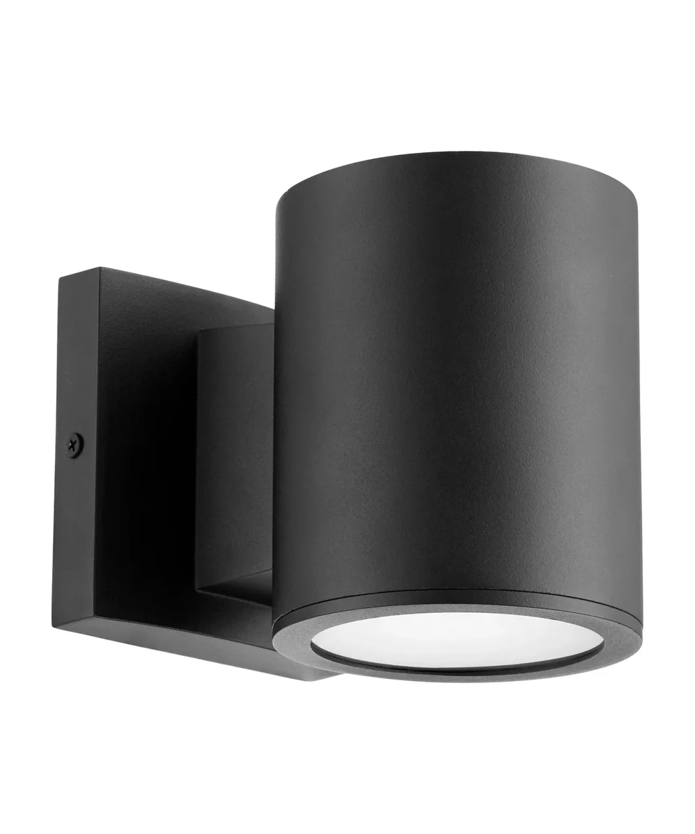 Cylinder 1-light LED Outdoor Wall Lantern Noir