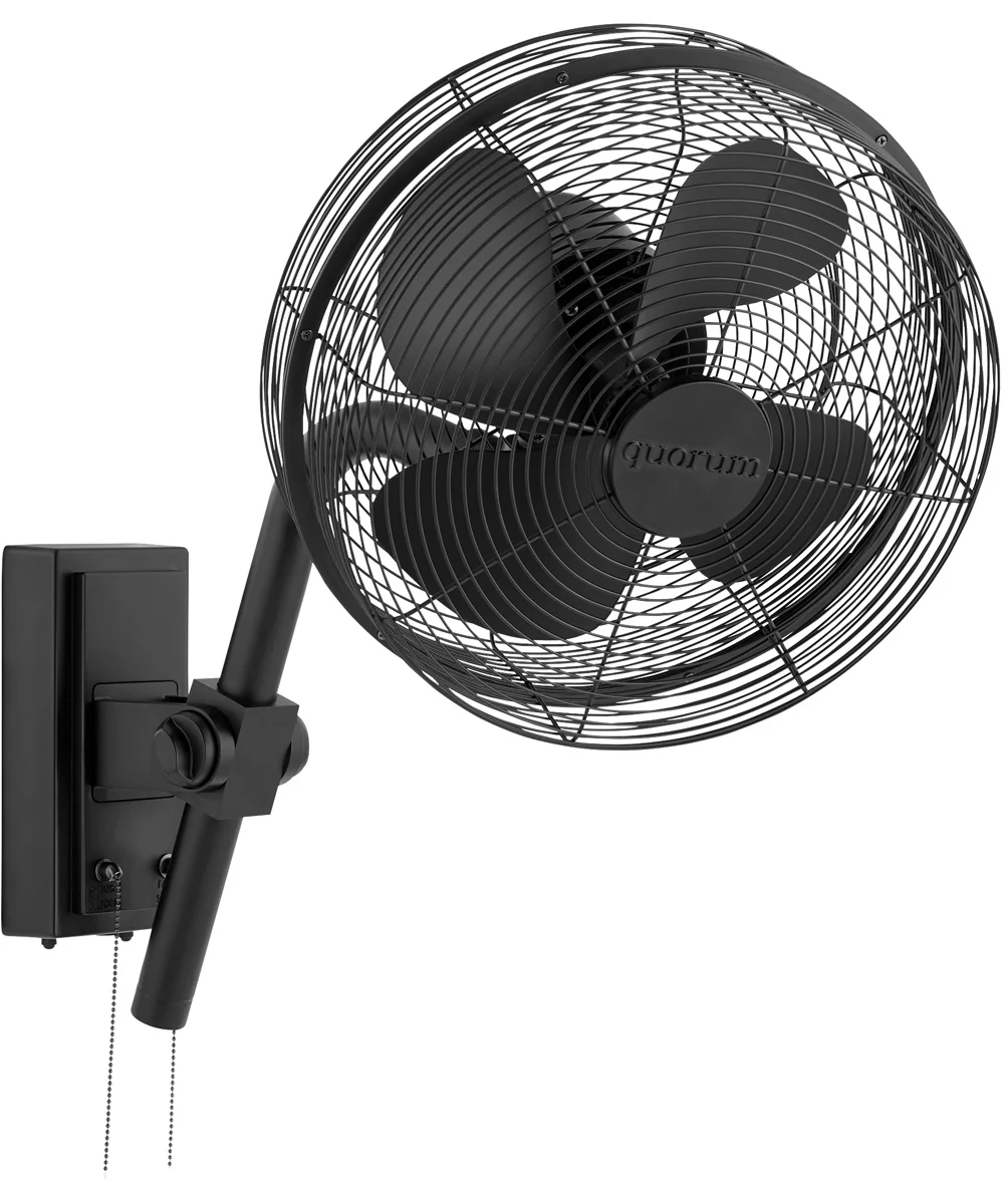 15" Cyprus Patio Ceiling Fan Matte Black - Image 2